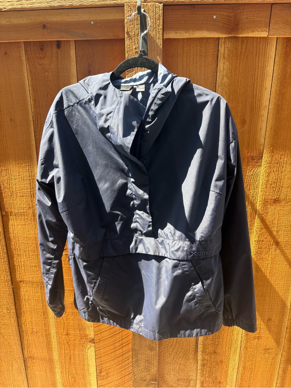 Marmot Navy Blue Hooded Anorak Windbreaker Jacket Women’s M